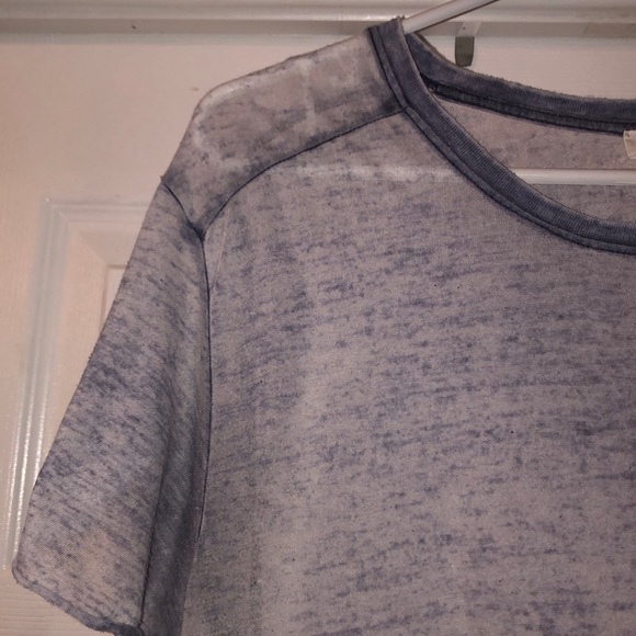 Sheer jean blue shir - Picture 3 of 3